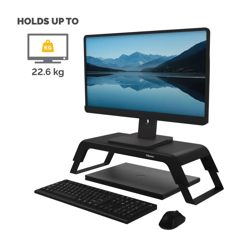 Monitor acc riser hana lt-black 100016996 fellowes