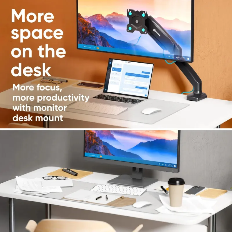 Monitor acc desk mount-13-32 black g80-b onkron