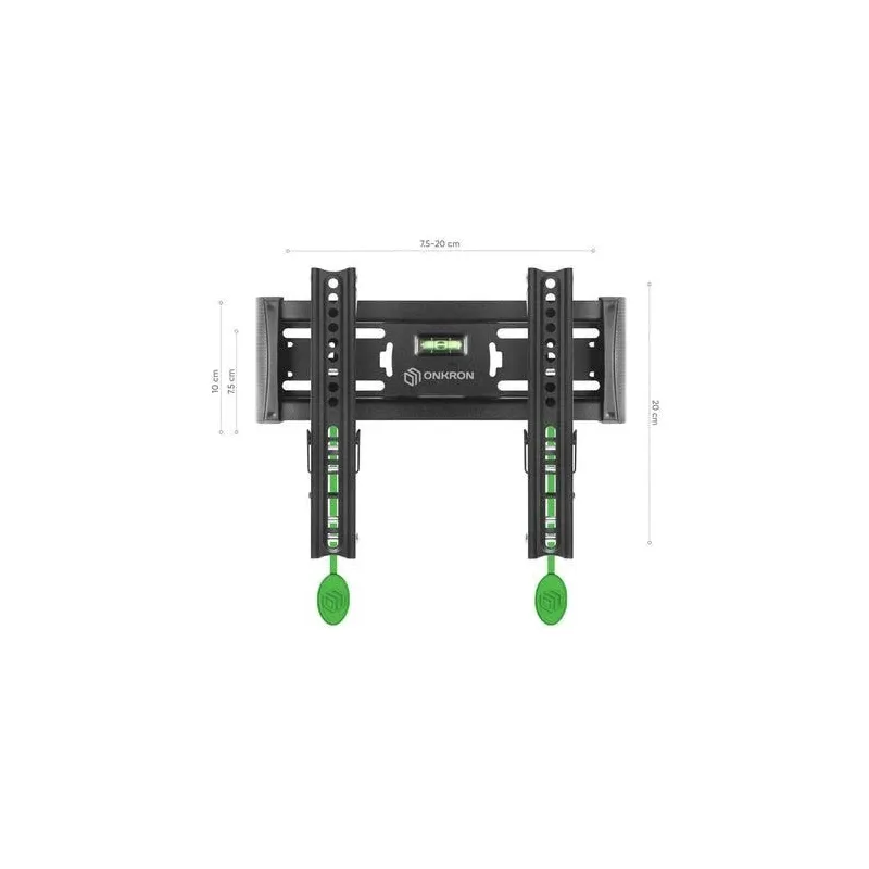 Tv set acc wall mount -17-43-black tm4-b onkron