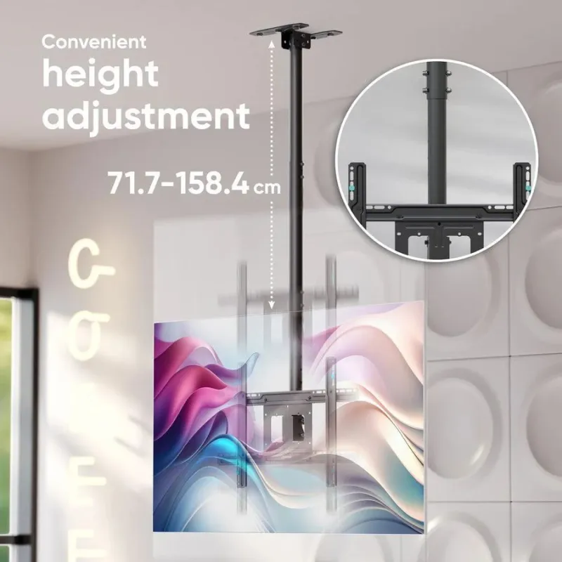 Tv set acc ceiling mount-32-80 black n1l-b onkron