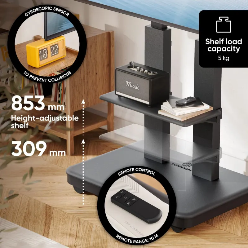 Tv set acc mobile stand-50-120-black ts2811e-b onkron