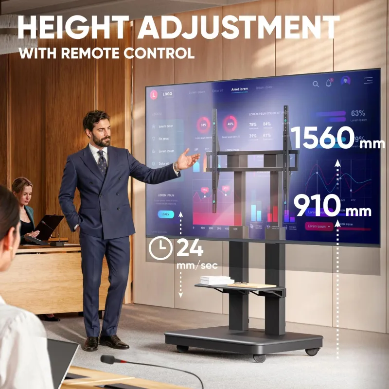Tv set acc mobile stand-50-120-black ts2811e-b onkron