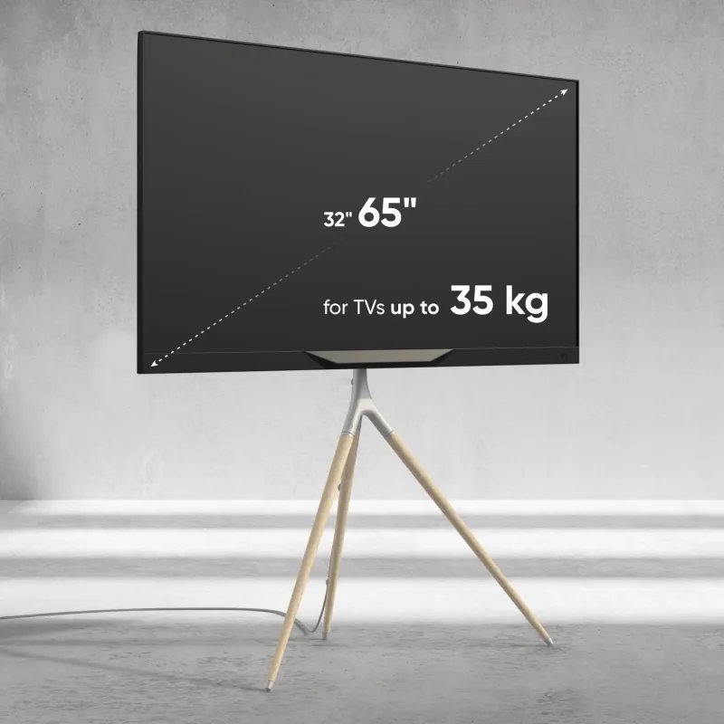 Tv set acc floor stand -32-65-white ts1220-w onkron
