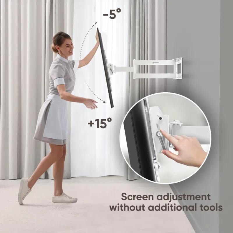 Tv set acc wall mount-40-75-white m7l-w onkron