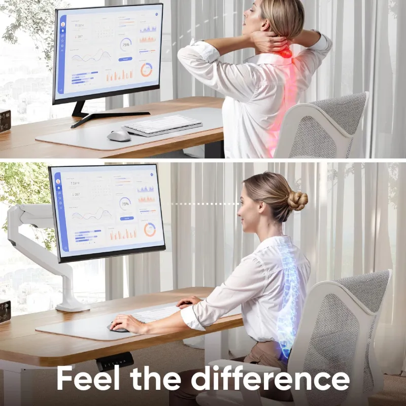 Monitor acc desk mount-13-32 white g100-w onkron