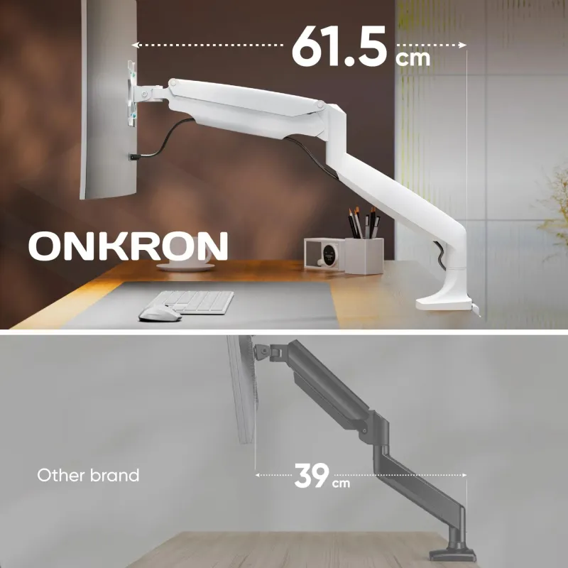 Monitor acc desk mount-13-32 white g100-w onkron