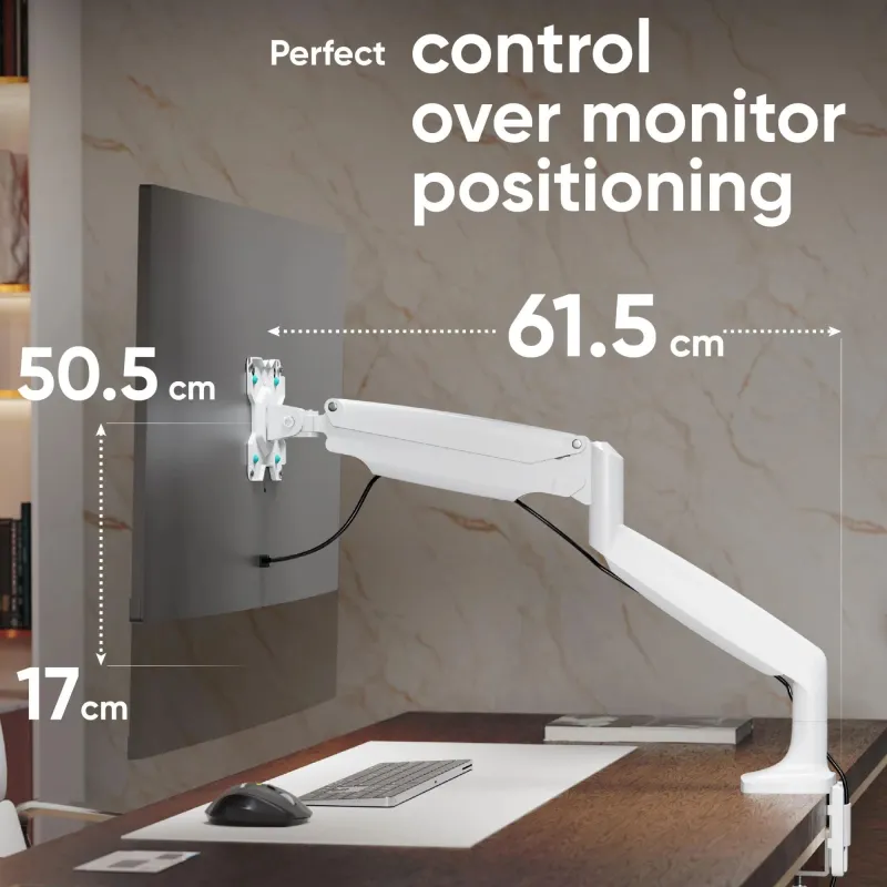 Monitor acc desk mount-13-32 white g100-w onkron