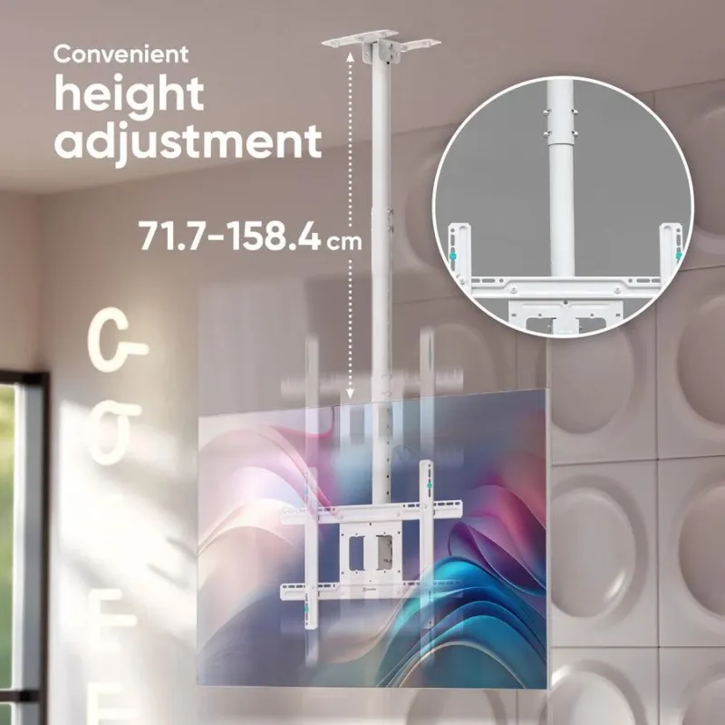 Tv set acc ceiling mount-32-80 white n1l-w onkron