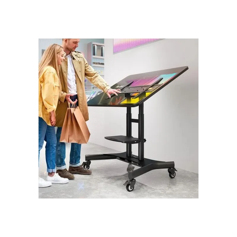 Tv set acc mobile stand-50-83-black ts1380-b onkron