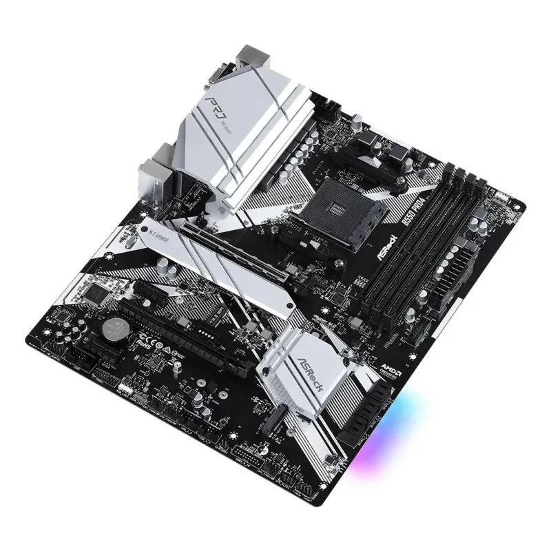 Mainboard-ASROCK-AMD B550-SAM4-ATX-2xPCI-Express 3.0 1x-1xPCI-Express 3.0 16x-2xM.2-1xPCI-Express 4.0 16x-Memory DDR4-Memory