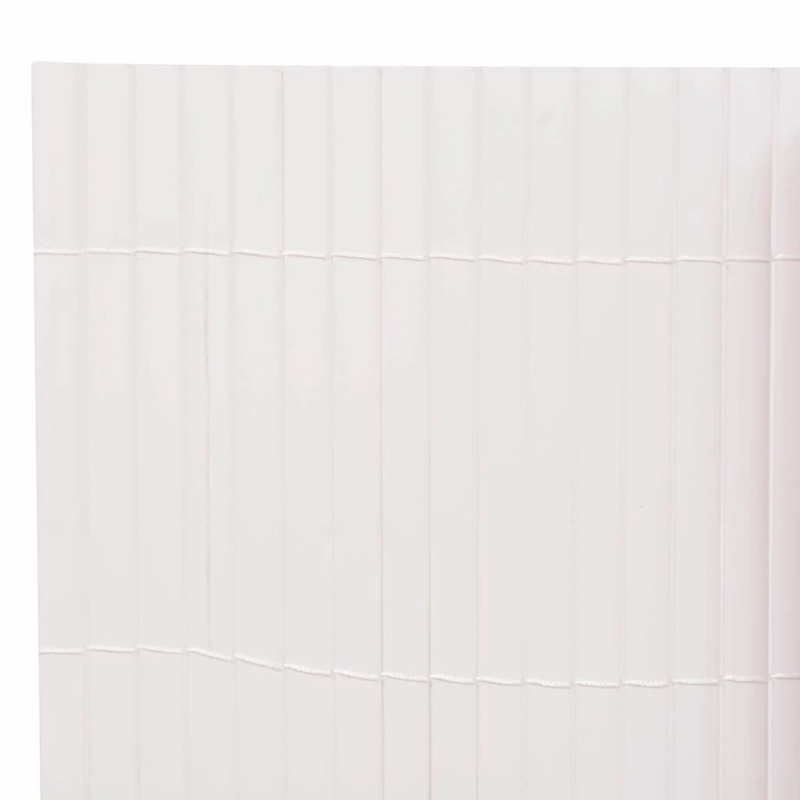 vidaXL dārza žogs, divpusējs, 90x300 cm, balts