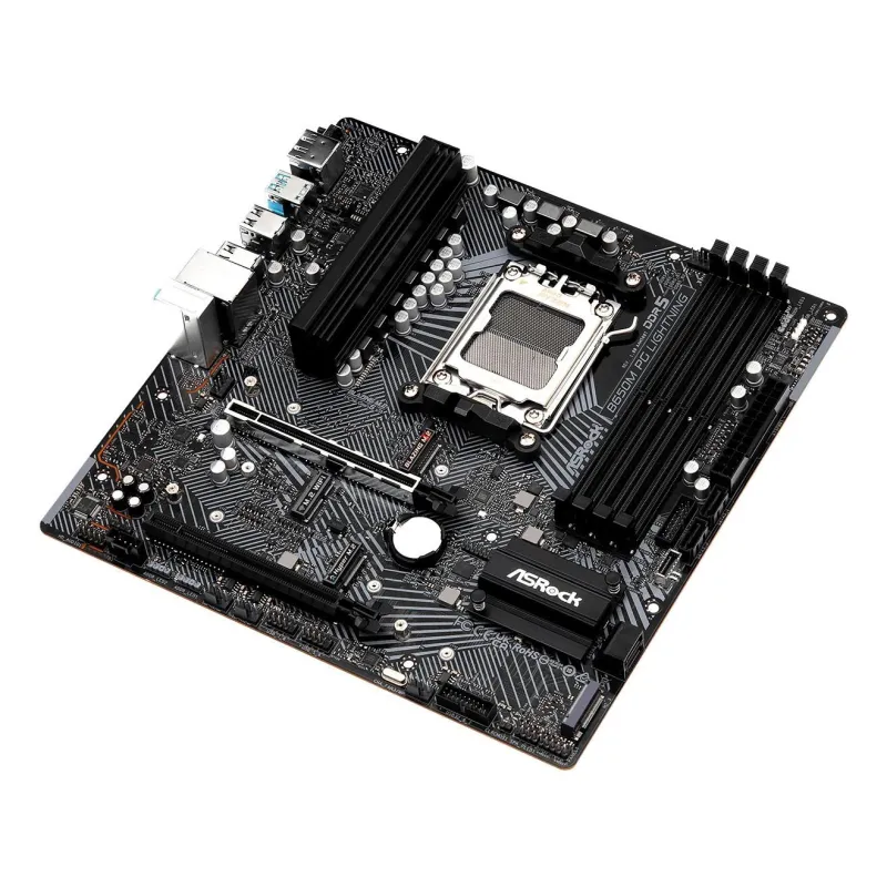 Mainboard-ASROCK-AMD B650-SAM5-Micro-ATX-Memory DDR5-Memory slots 4-1xPCI-Express 3.0 16x-1xPCI-Express 4.0