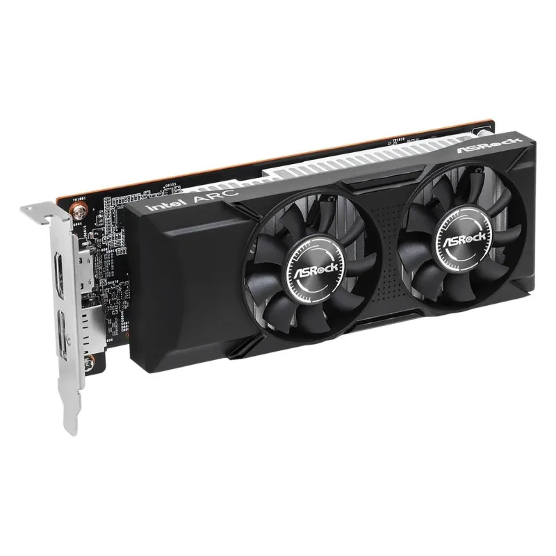 Graphics Card-ASROCK-Intel-Arc A310-2000 MHz-4 GB-GDDR6-64 bit-PCI Express x8 4.0-Active-A310LP4G