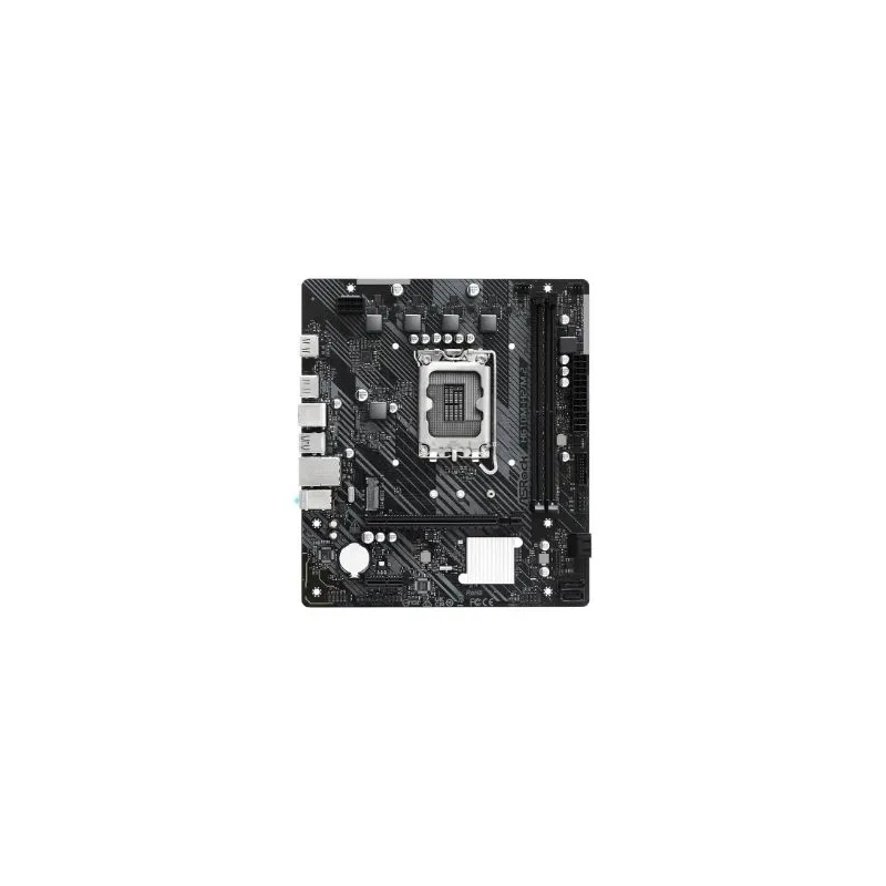 Mainboard-ASROCK-Intel H610-LGA1700-Micro-ATX-Memory DDR4-Memory slots 2-1xPCI-Express 3.0 1x-1xPCI-Express 4.0