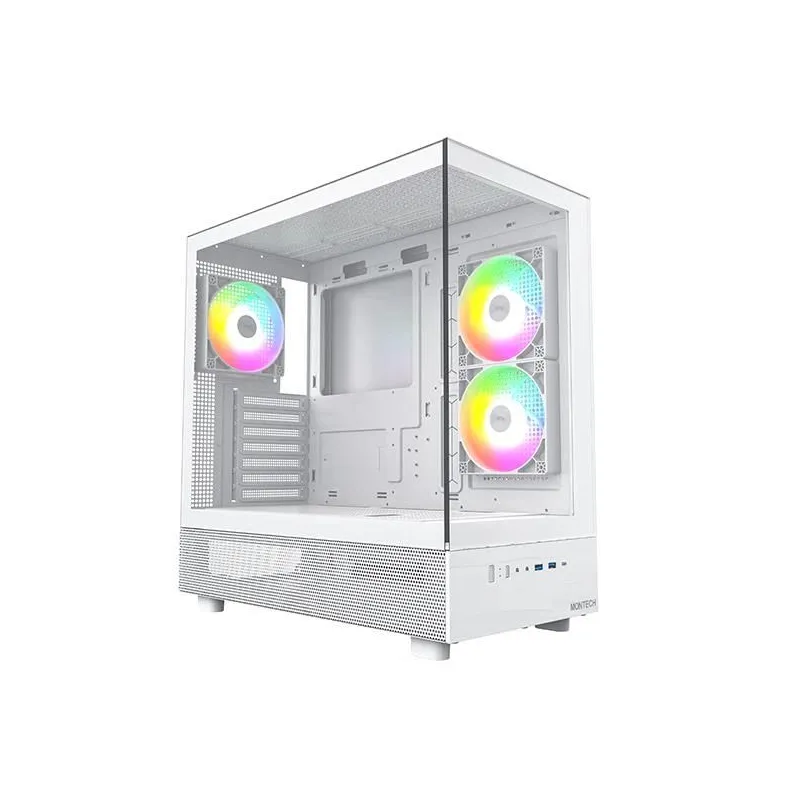 Case-MONTECH-XR-MidiTower-Not included-ATX-MicroATX-MiniITX-Colour White-XR,W,