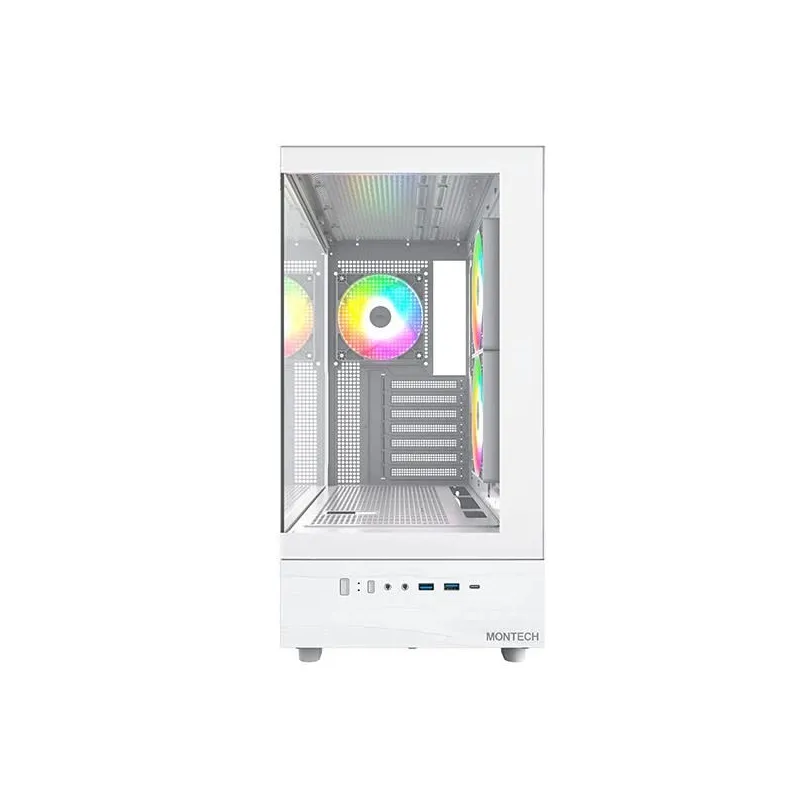 Case-MONTECH-XR-MidiTower-Not included-ATX-MicroATX-MiniITX-Colour White-XR,W,