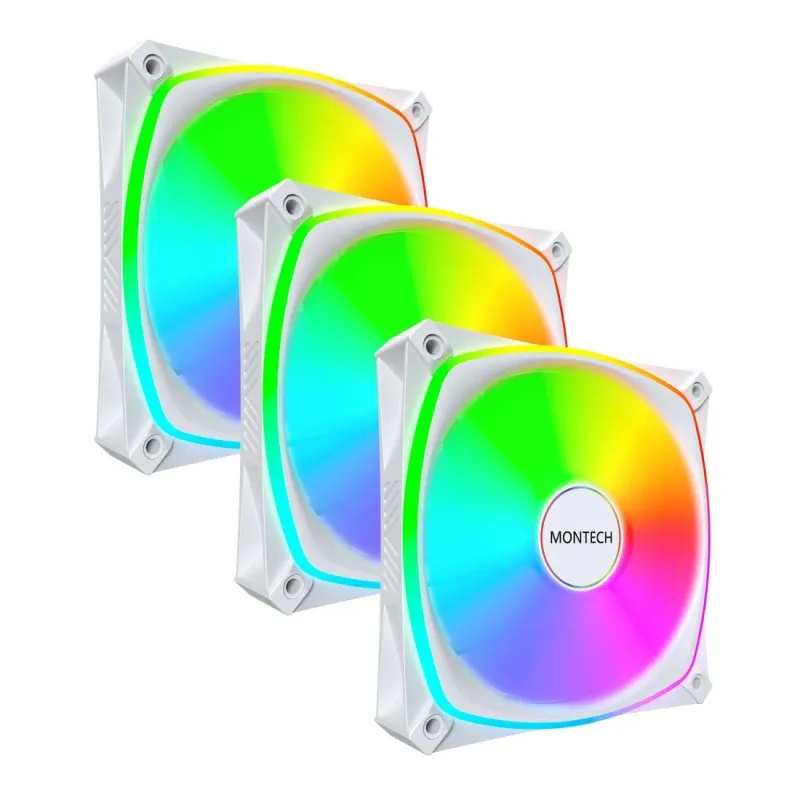 Case fan 120mm-ax120 pro white 3 in 1 montech