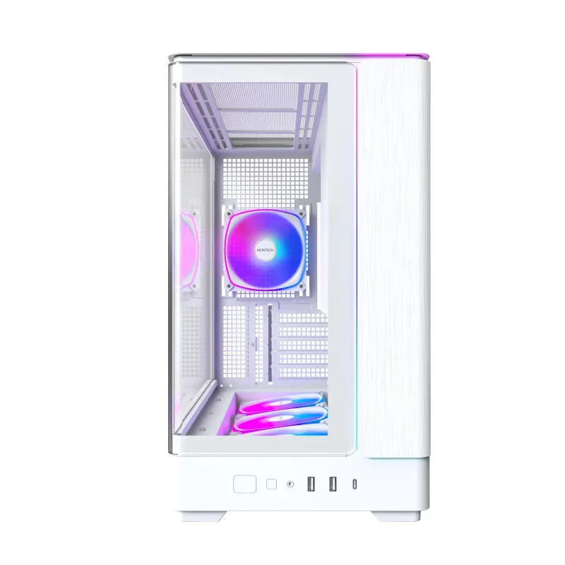 Case-MONTECH-micro ATX-Mini-ITX-White-Midi Tower-PC-KING 15 PRO-KING15PRO,W,