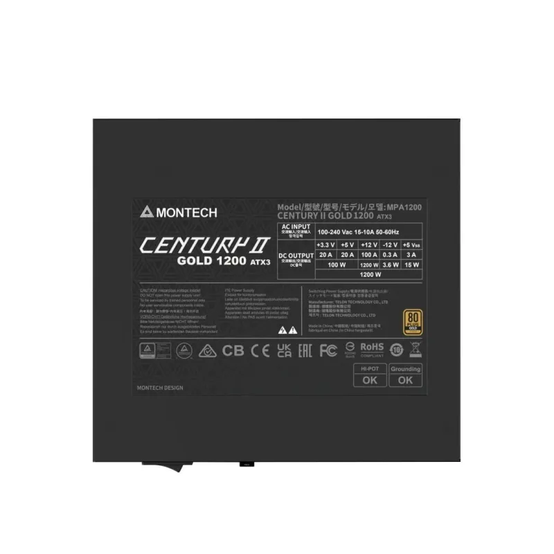Power Supply-MONTECH-CENTURY II-ATX-1200 W-CENTURYII1200
