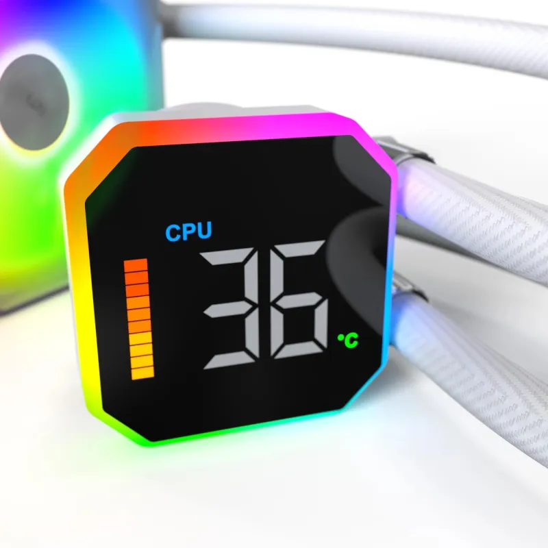 Cpu cooler multi socket white-hyperflow digital 360 montech