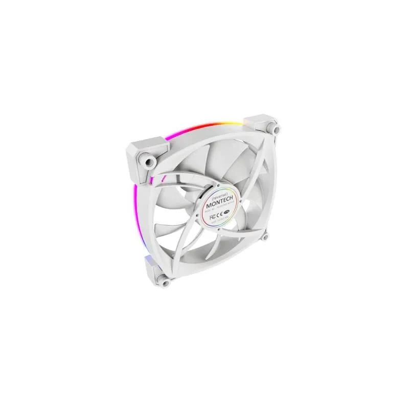 Case fan 120mm-rx120 pwm white 3 in 1 montech