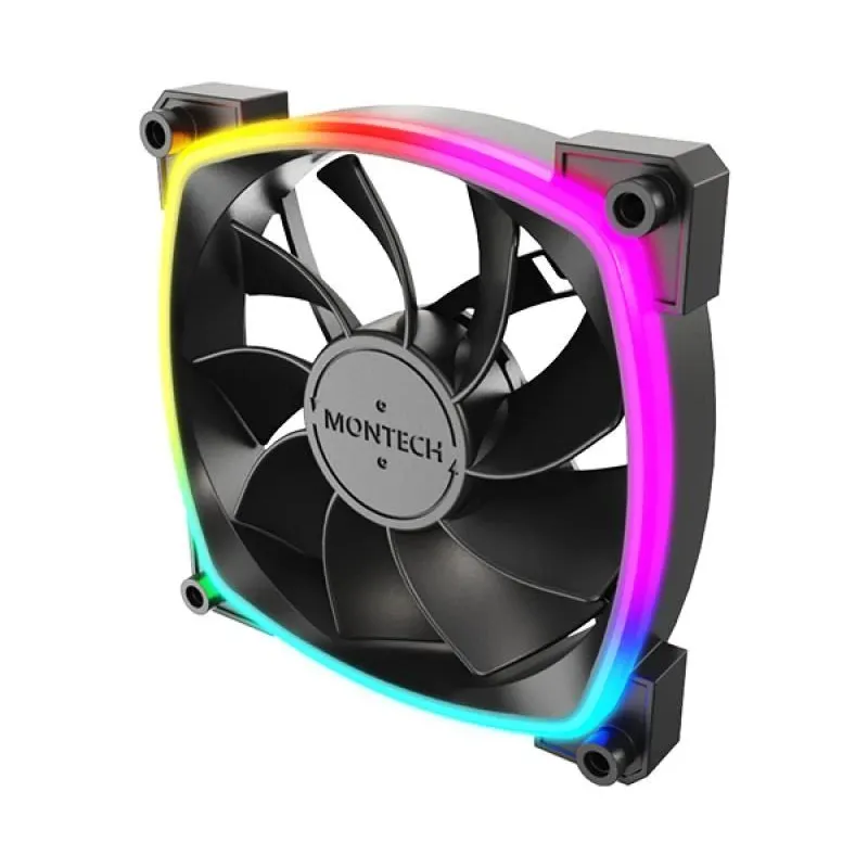 Case fan 120mm-rx120 pwm black 3 in 1 montech