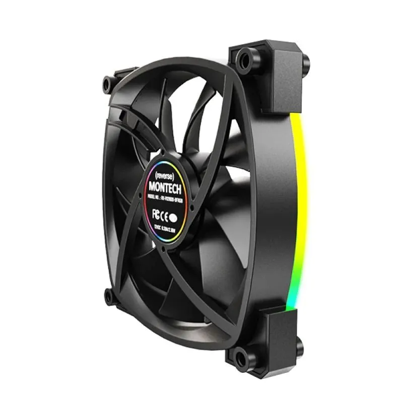 Case fan 120mm-rx120 pwm black 3 in 1 montech