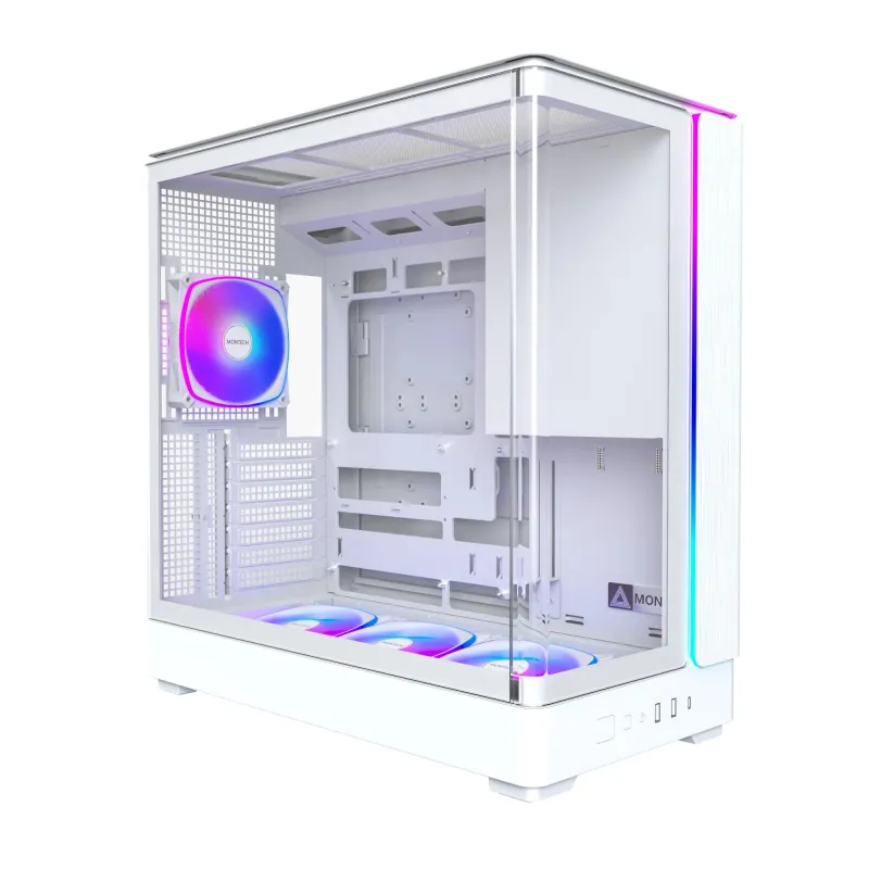 Case-MONTECH-micro ATX-Mini-ITX-White-Midi Tower-PC-KING 45 PRO-KING45PRO,W,