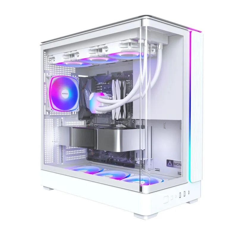 Case-MONTECH-micro ATX-Mini-ITX-White-Midi Tower-PC-KING 45 PRO-KING45PRO,W,
