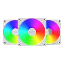 Case fan 120mm gf120r v2-argb pwm 3i1 ,w, montech