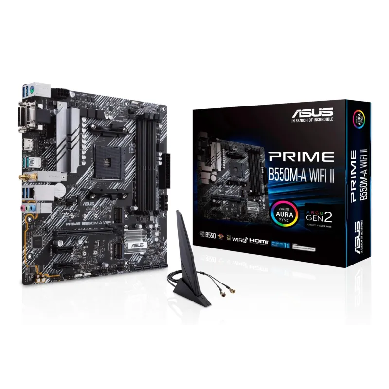 Mainboard-ASUS-AMD B550-SAM4-MicroATX-Memory DDR4-Memory slots 4-2xPCI-Express 3.0 1x-1xPCI-Express 4.0 16x-2xM.2-1x15pin