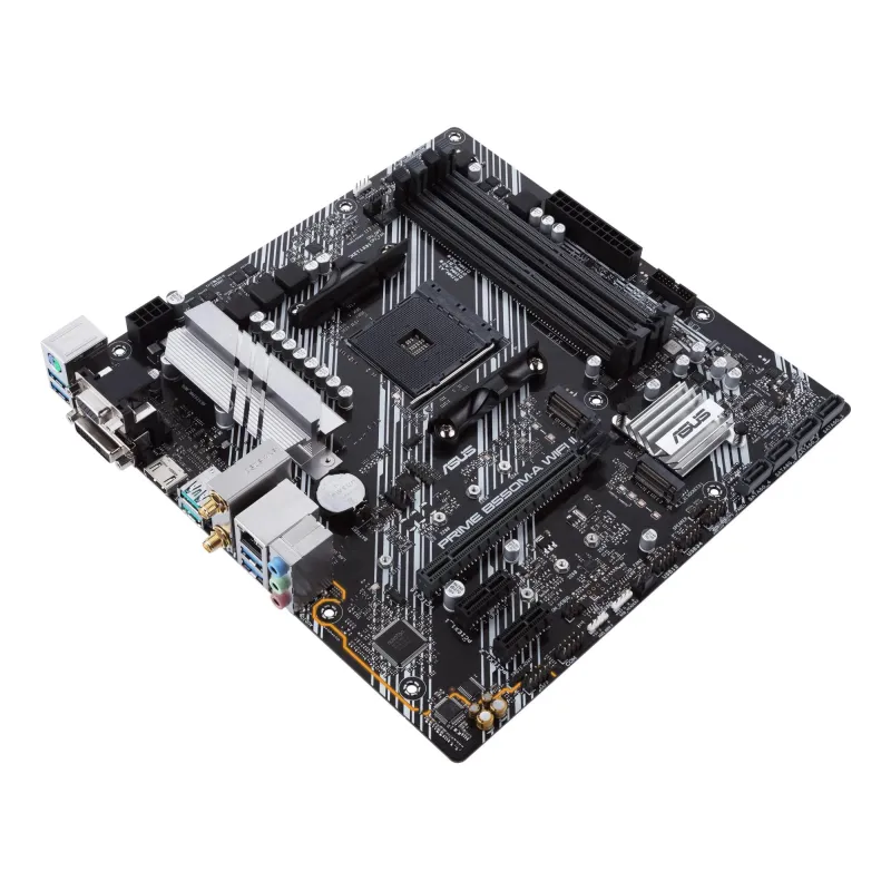 Mainboard-ASUS-AMD B550-SAM4-MicroATX-Memory DDR4-Memory slots 4-2xPCI-Express 3.0 1x-1xPCI-Express 4.0 16x-2xM.2-1x15pin