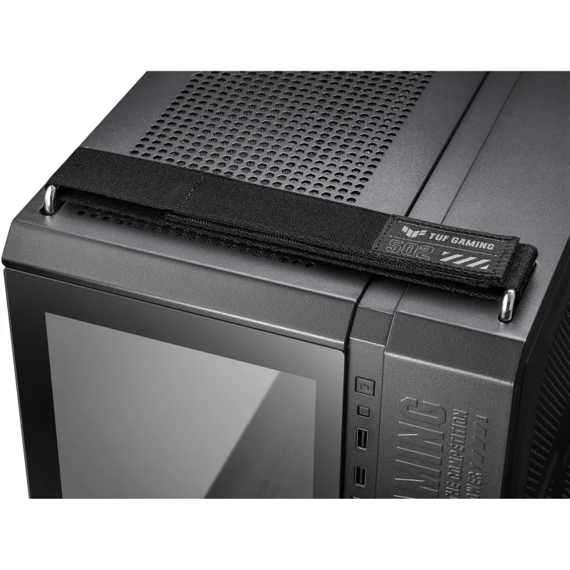 Case-ASUS-GT502 PLUS-MidiTower-Not included-ATX-MicroATX-MiniITX-Colour Black-GT502PLUS-BLK-TG-TUFGAM