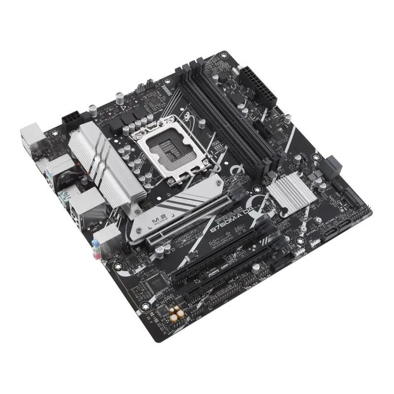 Mainboard-ASUS-Intel B760 Express-LGA1700-Micro-ATX-Memory DDR4-Memory slots 4-1xPCI-Express 4.0