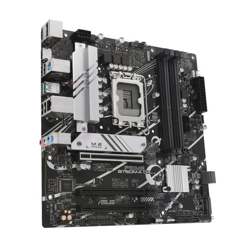Mainboard-ASUS-Intel B760 Express-LGA1700-Micro-ATX-Memory DDR4-Memory slots 4-1xPCI-Express 4.0