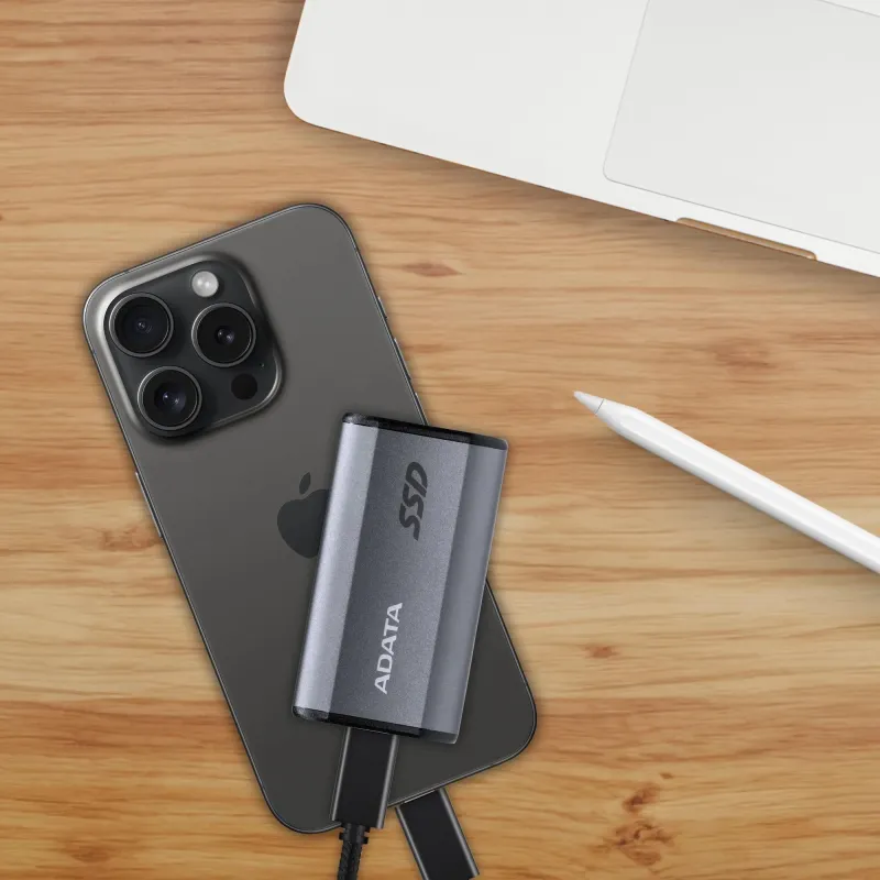 External SSD-ADATA-SE880-4TB-USB-C-Write speed 2000 MBytes-sec-Read speed 2000 MBytes-sec-AELI-SE880-4TCGY
