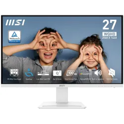 LCD Monitor-MSI-PRO MP273QW E2-27-Business-Matte-2560x1440-16:9-100Hz-1 ms-Speakers-Colour White-PROMP273QWE2