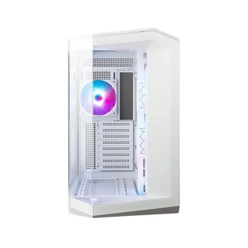 Case-MSI-MAG PANO 100R PZ-MidiTower-Case product features Transparent panel-ATX-MicroATX-MiniITX-Colour White-MAGPANO100RPZWHITE