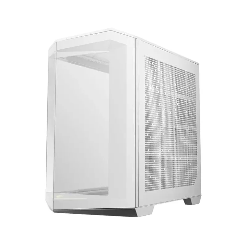 Case-MSI-MAG PANO 100R PZ-MidiTower-Case product features Transparent panel-ATX-MicroATX-MiniITX-Colour White-MAGPANO100RPZWHITE