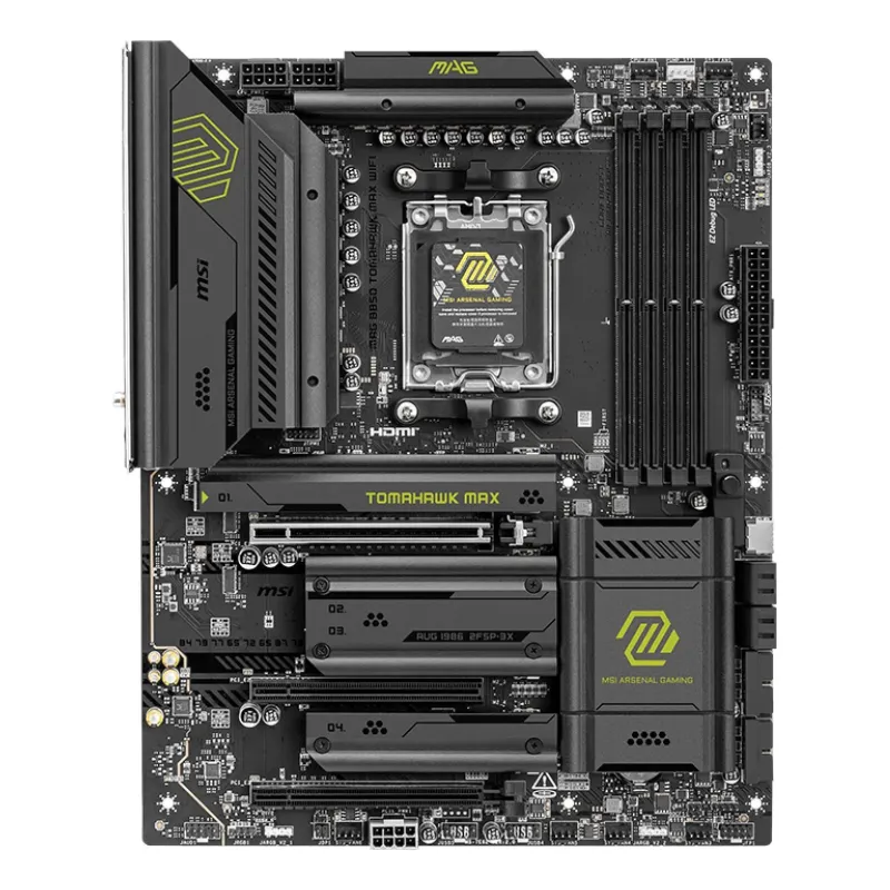 Mainboard-MSI-AMD B850-SAM5-ATX-Memory DDR5-Memory slots 4-3xPCI-Express 16x-4xM.2-1xHDMI-1xAudio-In-1xAudio-Out-4xUSB 2.0-1xUSB