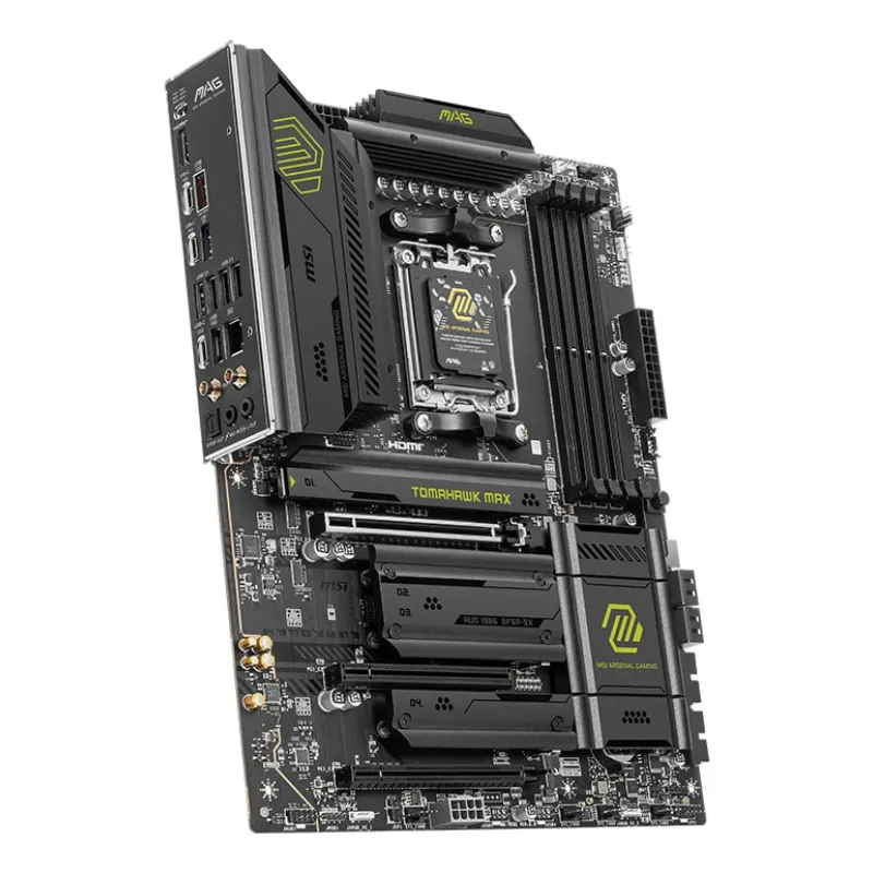 Mainboard-MSI-AMD B850-SAM5-ATX-Memory DDR5-Memory slots 4-3xPCI-Express 16x-4xM.2-1xHDMI-1xAudio-In-1xAudio-Out-4xUSB 2.0-1xUSB