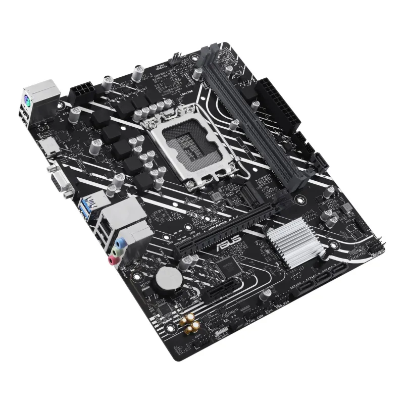 Mainboard-ASUS-Intel H610-LGA1700-Micro-ATX-Memory DDR5-Memory slots 2-1xPCI-Express 3.0 1x-1xPCI-Express 4.0 16x-1xM.2-1x15pin