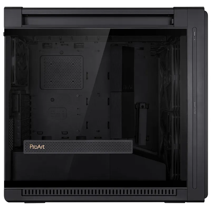 Case-ASUS-PA602-MidiTower-Case product features Transparent panel-Not included-ATX-EATX-MicroATX-MiniDTX-MiniITX-Colour