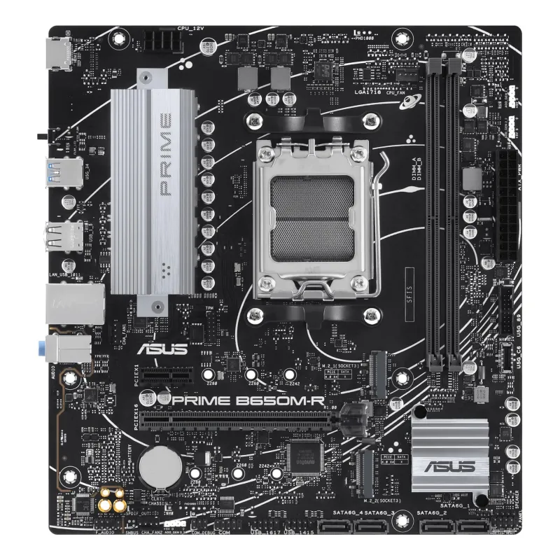 Mainboard-ASUS-AMD B650-SAM5-Micro-ATX-Memory DDR5-Memory slots 2-1xPCI-Express 4.0 1x-2xPCI-Express 4.0 16x-2xM.2-1xHDMI-4xUSB