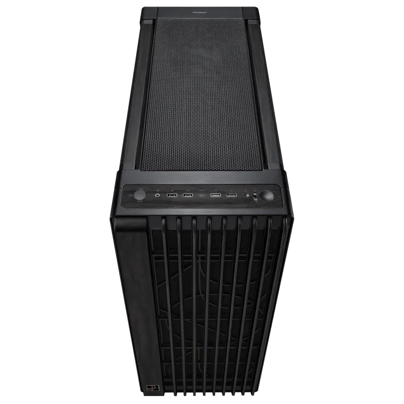 Case-ASUS-ProArt PA602 Wood Edition - Metal Panel-MidiTower-Case product features Fan control panel-Not included-Colour