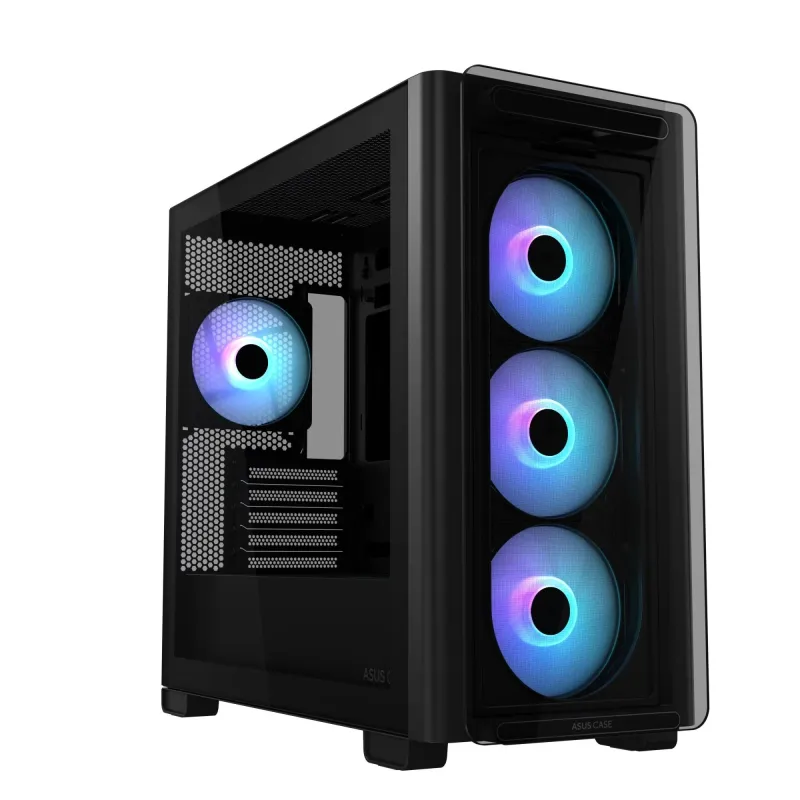 Case-ASUS-A23 PLUS-MidiTower-Case product features Transparent panel-MicroATX-MiniITX-Colour Black-A23PLUSTG-ARGBBLACK