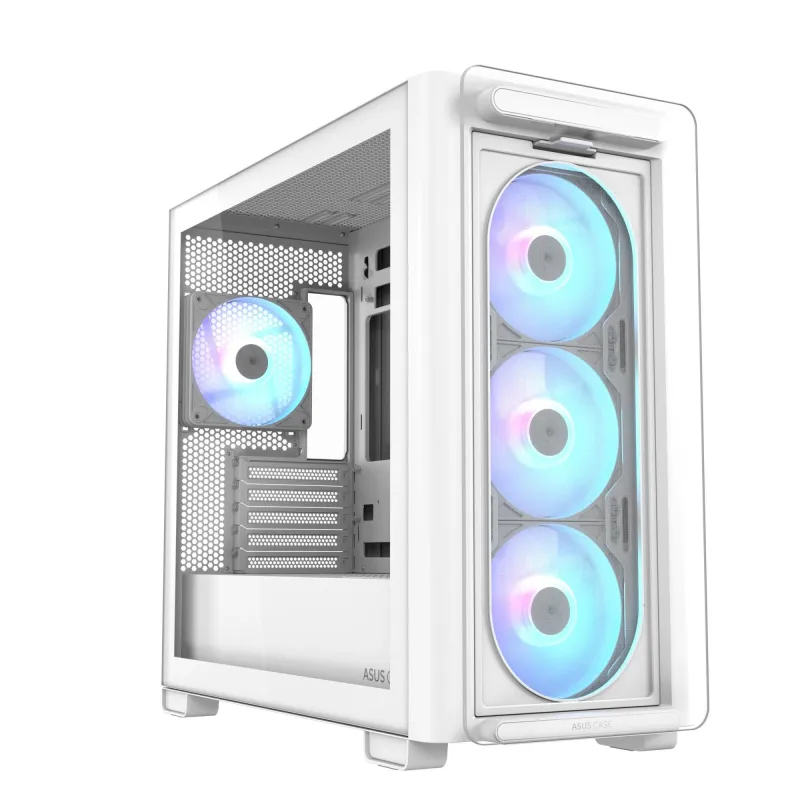Case-ASUS-A23 PLUS-MidiTower-Case product features Transparent panel-MicroATX-MiniITX-Colour White-A23PLUSTG-ARGBWHITE