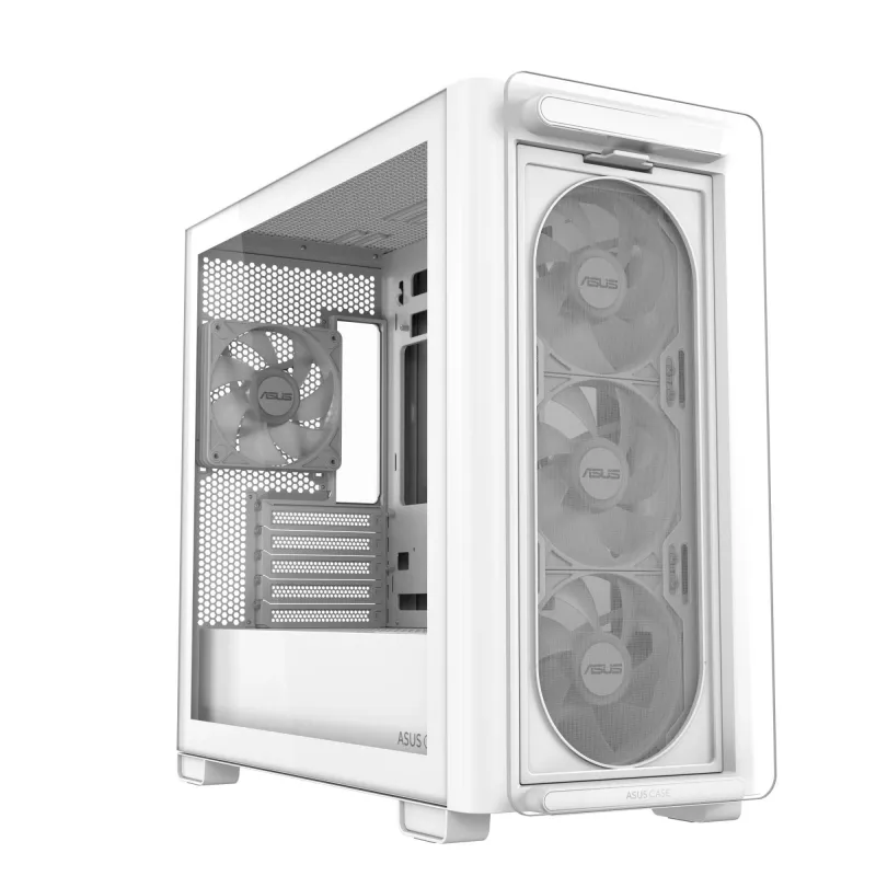 Case-ASUS-A23 PLUS-MidiTower-Case product features Transparent panel-MicroATX-MiniITX-Colour White-A23PLUSTG-ARGBWHITE