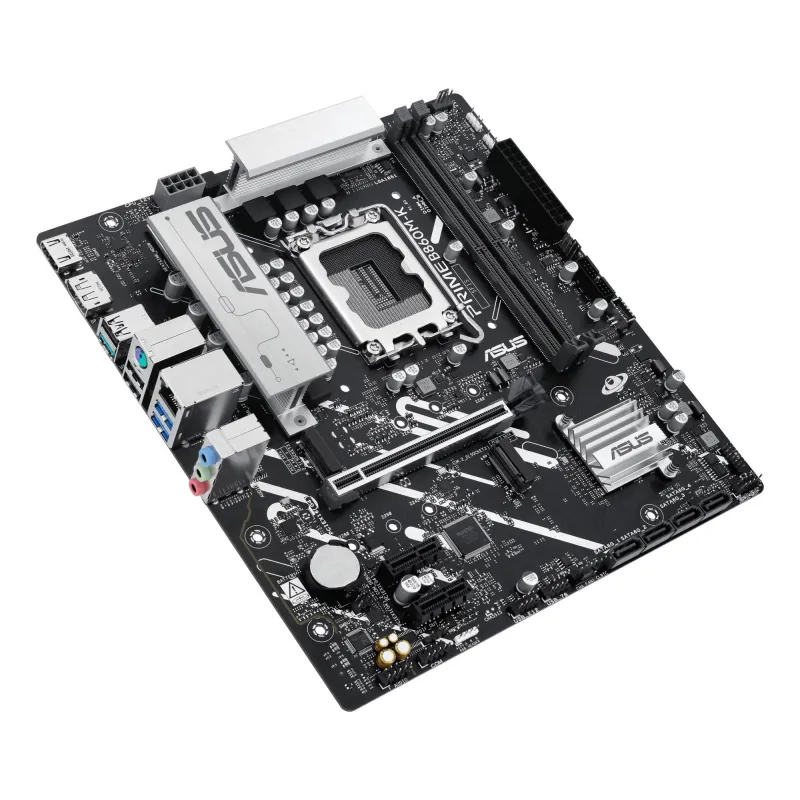 Mainboard-ASUS-Intel B860 Express-LGA1851-Micro-ATX-Memory DDR5-Memory slots 2-2xPCI-Express 4.0 1x-1xPCI-Express 4.0