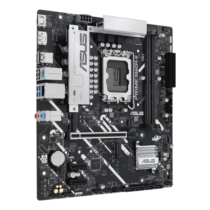 Mainboard-ASUS-Intel B860 Express-LGA1851-Micro-ATX-Memory DDR5-Memory slots 2-2xPCI-Express 4.0 1x-1xPCI-Express 4.0